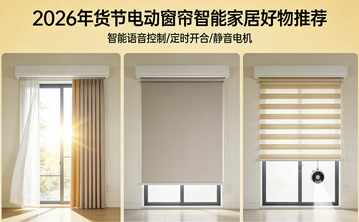 2026年貨節優秀電動窗簾十大品牌推薦選購榜單！