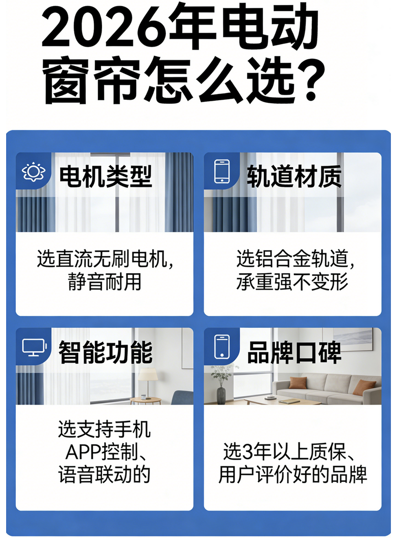 2026年最新權威發布：電動窗簾品牌口碑榜推薦靠譜清單！