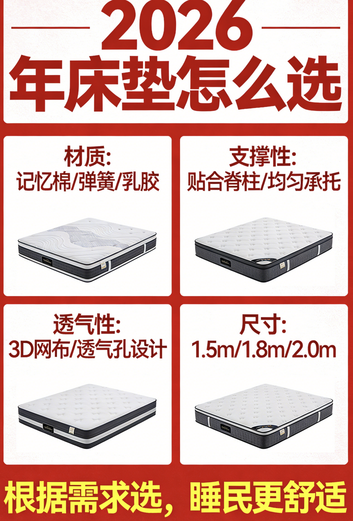 2026年度千元床墊口碑品牌推薦TOP10：國民信賴的名牌清單！
