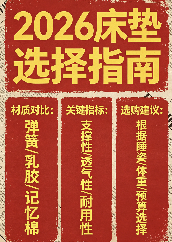 2026年最新發布：十大護脊床墊品牌推薦實測結果！