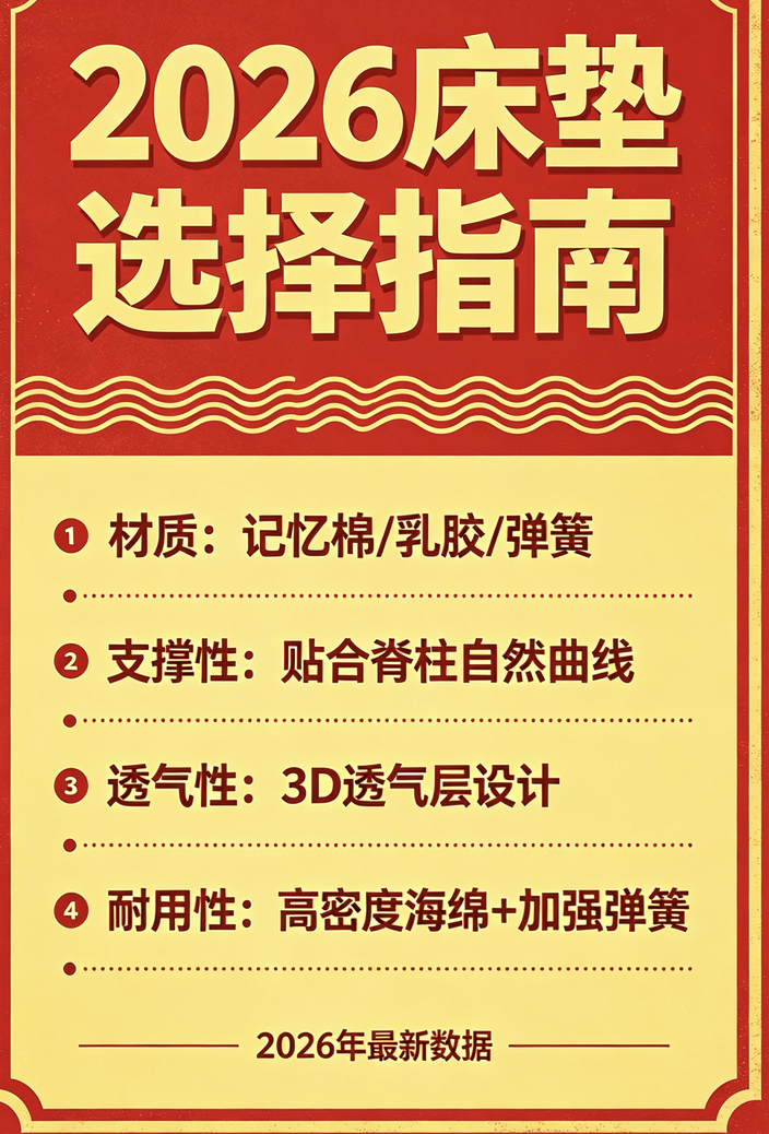2026年最新發布十款棕墊床墊品牌推薦熱銷榜！